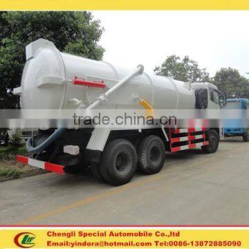 10 wheeler 16000 litres sewage suction tanker truck, sewage sucking truck, sewage pump truck