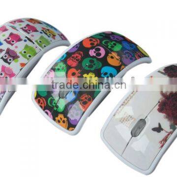 New. 2.4GHz Wireless Foldable Folding Arc Optical Mouse For Microsoft For Laptop