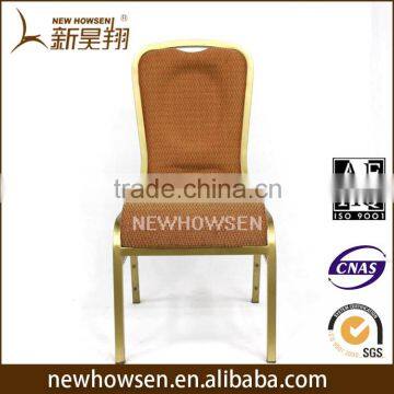 High quality stacking metal banquet room restaurant chair