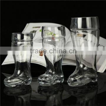 Hand blown High Quality 1.5L boot beer glass wholesale