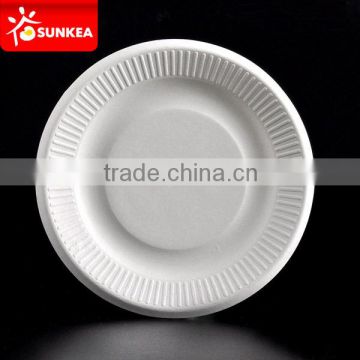 Biodegradable Sugarcane Pulp Plate at reasonable price