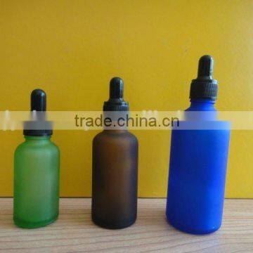 Glass essential oil bottle with dropper