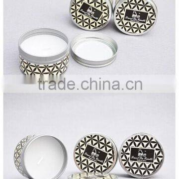 small metal wholesale candle tin box with lid,candle jar/custom metal box