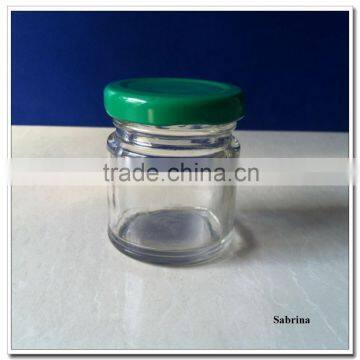 wholesale 1oz 30ml 40ml 50ml round honey glass jar with twist off lid