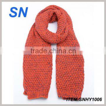 Ladies two tone knitted scarf for winter