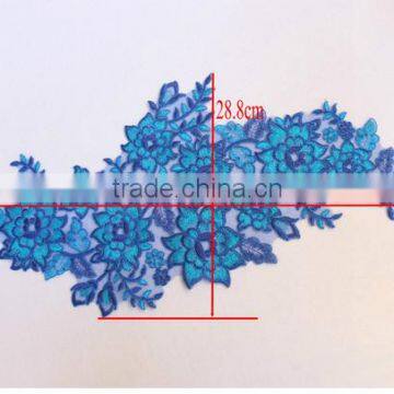 Plain Embroidery Patches For Clothes Stickers flower Iron on Patches