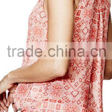 2016 Chinese Beautiful Ladies Fashion Design Sleeveless Blouses photo-3