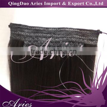 2013 China best selling flip in hair extension virgin remy human hair extensions