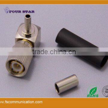 1.6/5.6 Male Right Angle Crimp Connector For BT3002 Cable photo-4