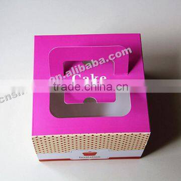 Birthday Food Grade Brown Cake Box With Handle photo-5