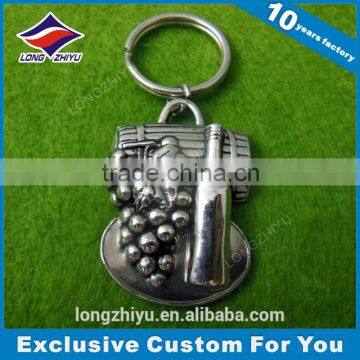 Matte Silver 3D Metal Marvel Keychain With Factory Price photo-5