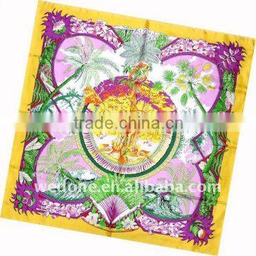 custom printing twill silk scarves