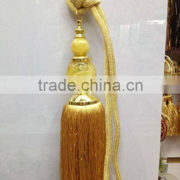 home decor tassel curtain tieback with beads