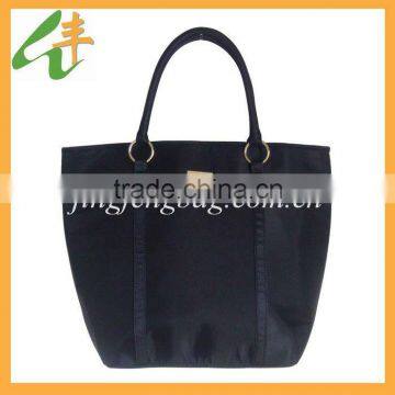 2014 best classical black satin ladies handbags