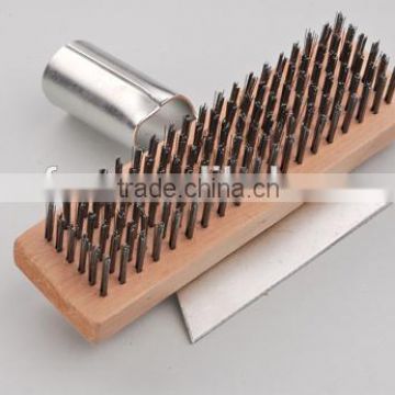 cleaning brush steel wire brush with scraper