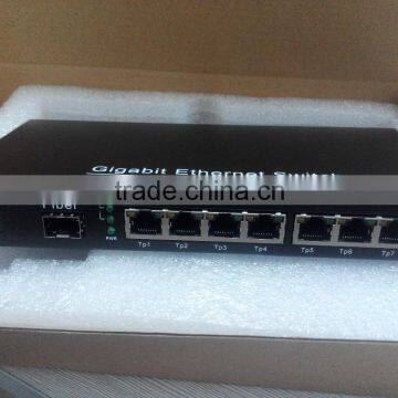 1000M 1SFP to 8RJ45 unmanaged Fiber Switch