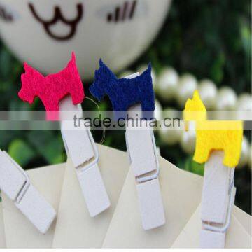 Non-woven Fabrics Horse Shaped Clips New Product Decorative Wood Clip photo-2