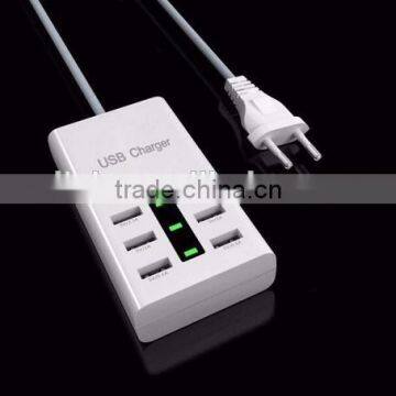 High Quality 6 Port USB Charger Power Adapter