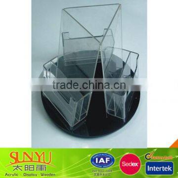 Rotating Brochure/Paper Holder Acrylic Display