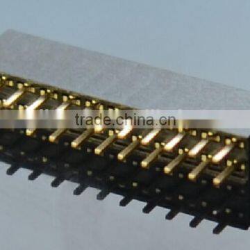 1.27mm female header single Row Straight Dip 180 Degree Female header connector