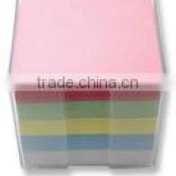 paper block note cube memo cube with plastic box