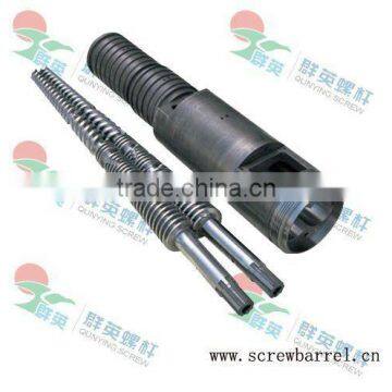 38 crmoala conical twin screw and barrel for PE/PVC/ABS/PP extrusion