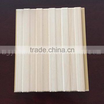 Five grooves wood grain laminated PVC Panel, lamninated plastic ceiling tiles