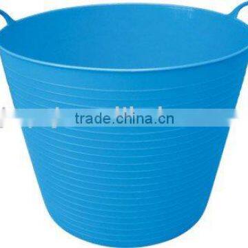 multi-function plastic bucket with two handles,PE garden bucket,REACH