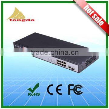 High Quality 8 Port 100 Mbps Internal High Power 150W High Power PoE Fiber Optic Switch photo-3