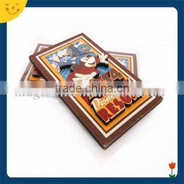 Colorful cute Mickey 3D wooden fridge magnet