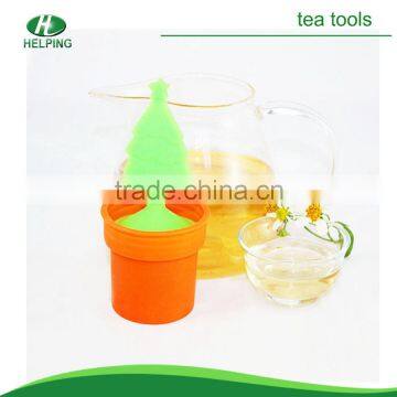 hot sale potted silicone tea bag infuser wholesale.