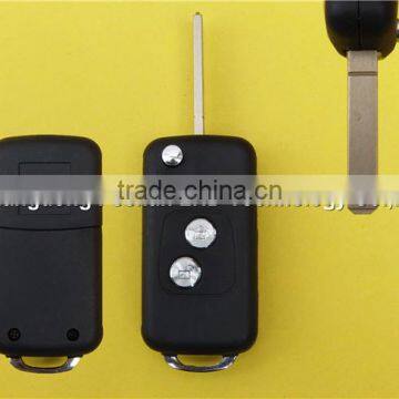 2 buttons remote flip key cover for Peugeot 307