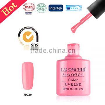 LACOMCHIR pure colors nail arts design, private label, led uv nail gel polish