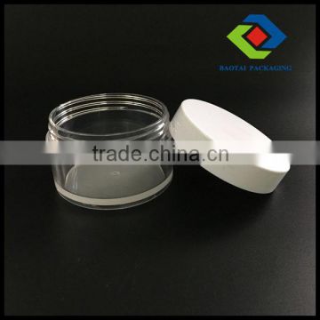 Round Luxury Cream PETG Jar Transparent Cosmetic PETG 100ML Jar