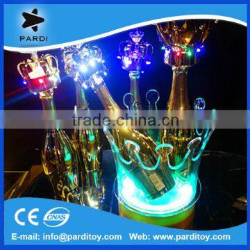 Nightclub crown shape led ice bucket with customized printing