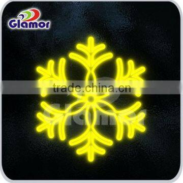 IP54 Merry Christmas led rope light snowflake motif