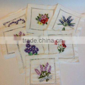 Cotton Embroidery Lavender Bag