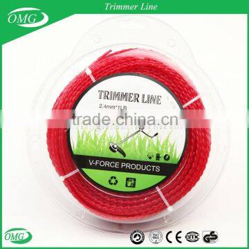 Brush Cutter Parts Type Professional Grade 2.4mm x 1LB Ellipse Twist Nylon Trimmer Line