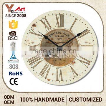 Wholesale Price Custom Color Home Decoration Ancient Wall Clock