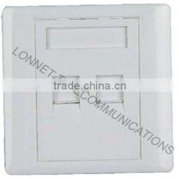 USA type double ports face plate