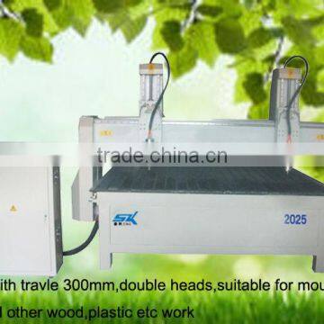 double heads, work efficent mould plastic cutting machine