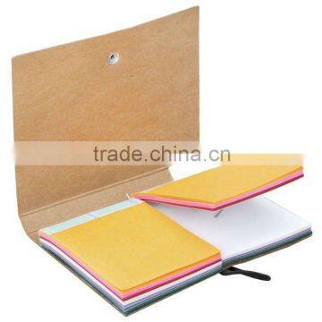 New Style Colored Paper Note Pad With Elastic Band Closed