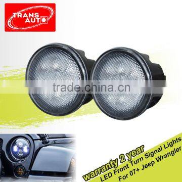 Jeep Wrangler JK LED White Clear Front Turn Signal light