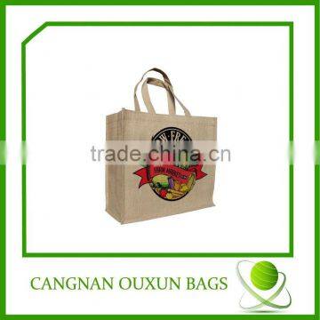 fashion laminated jute bag