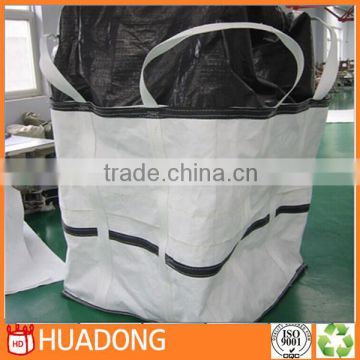 White 1000kg top fill skirt ,discharge spout pp big bag,discharge spout pp big bag,pp big bag