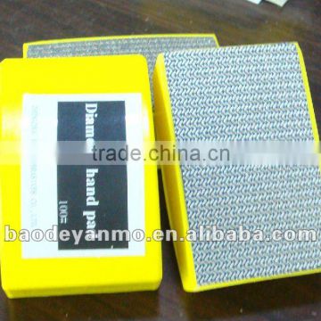 Diamond hand use abrasive sanding block