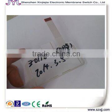 Can be pervious to light capacitive touch panel with conductor ink printing circuit