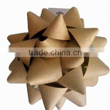 HOT SALE Gold Glitter Poly Ribbon Gift Wrapping Star Bow