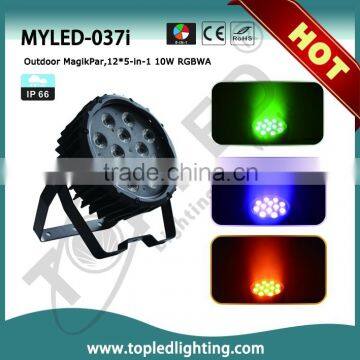 Factory Price 12x10W RGBWA 5in1 Outdoor Waterproof IP65 LED Par Light