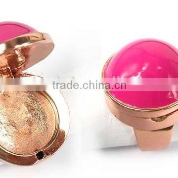 New fashion ball shape solid perfume container /lip gloss ring, EN71, CPSIA, REACH, RoHS compliance, OEM designs accepted.<DA